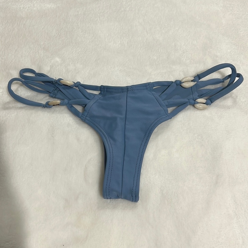 Strappy Puka Shell Bikini Bottoms from Montce